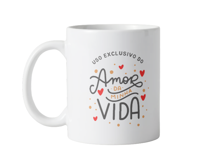 Caneca amor da minha vida