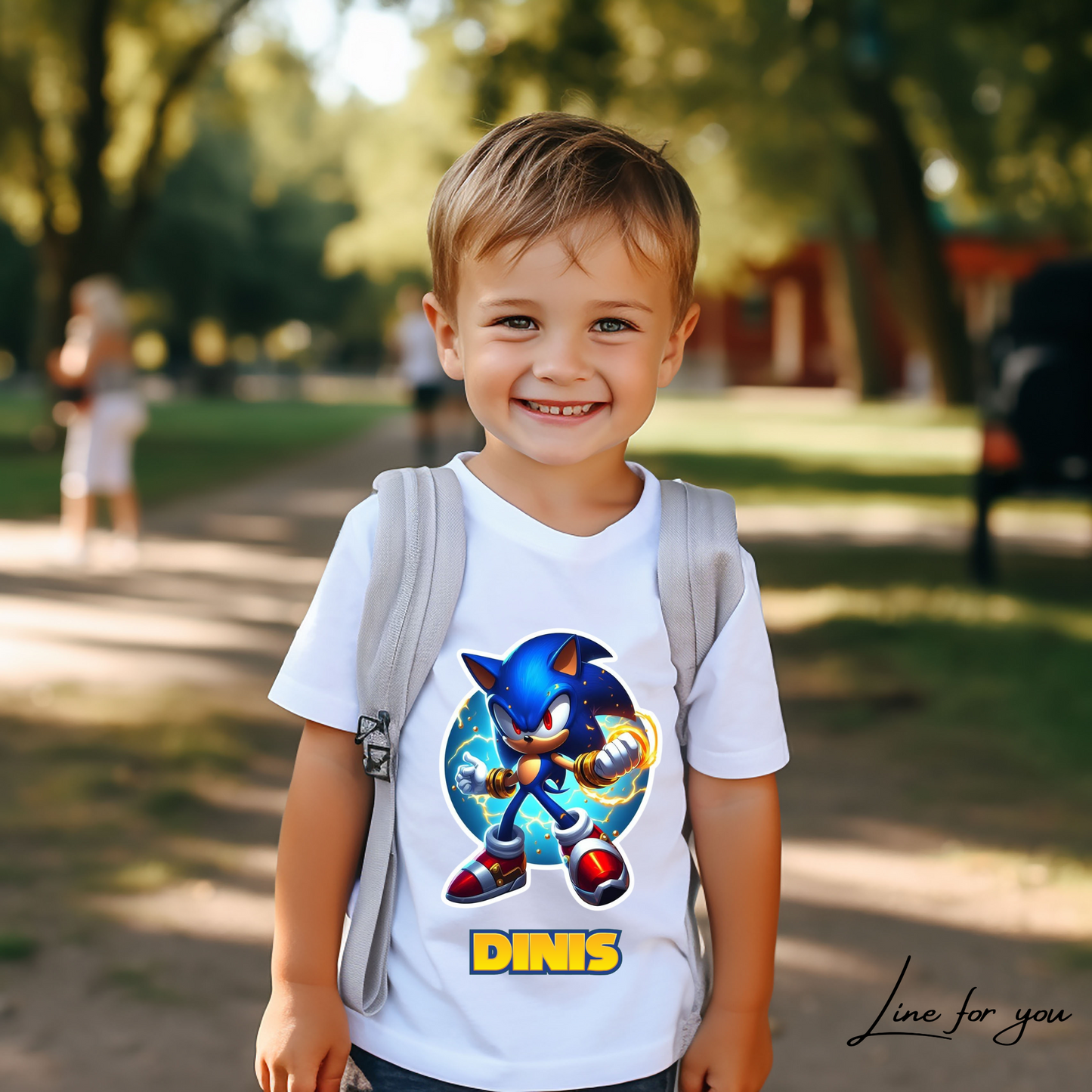 T-shirt Criança Sonic