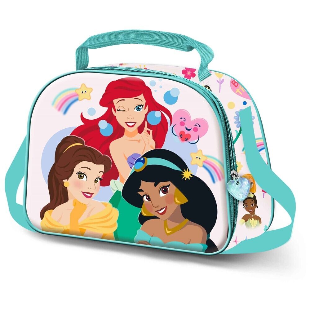 Conjunto Mochila + Lancheira Infantil Princesas 3D