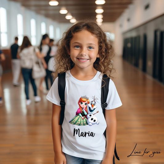 T-shirt Criança Frozen Ana