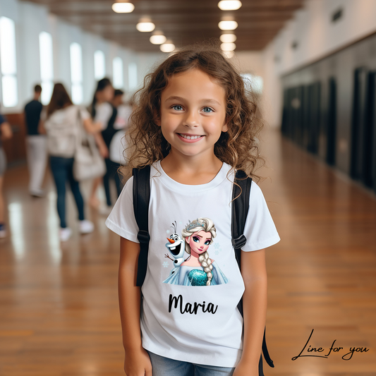 T-shirt Criança Frozen Elsa