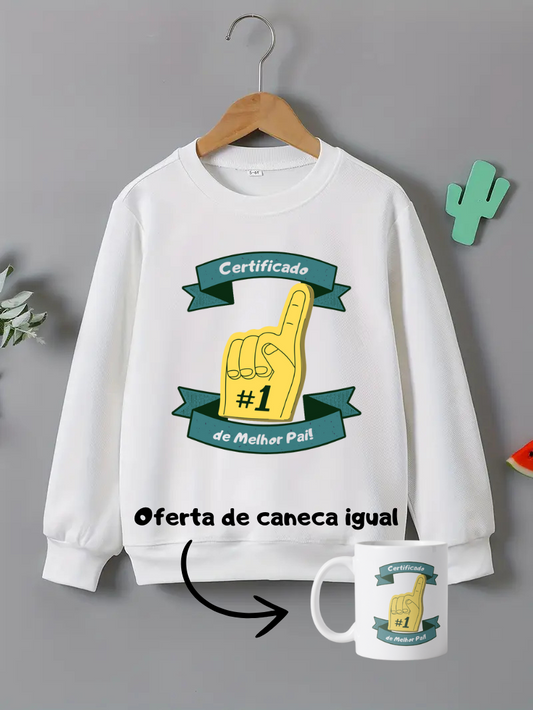 Camisola Certificado de Melhor Pai