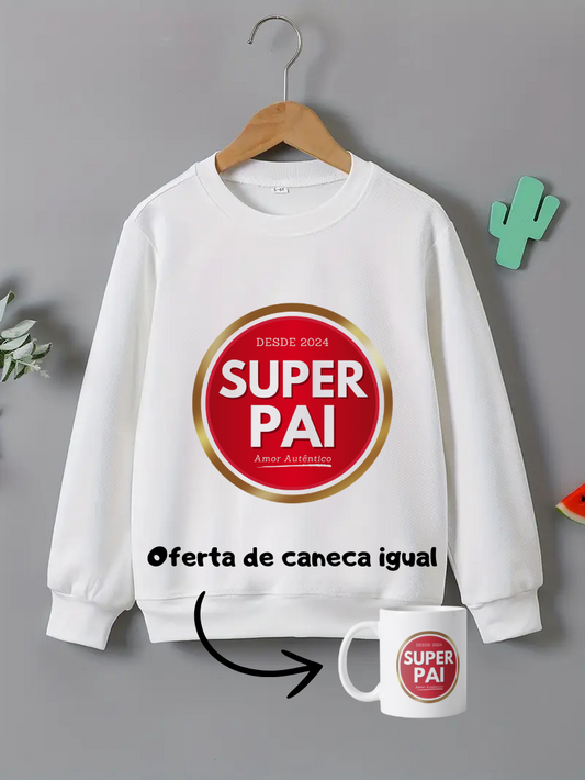 Camisola Super Pai + Oferta de Caneca